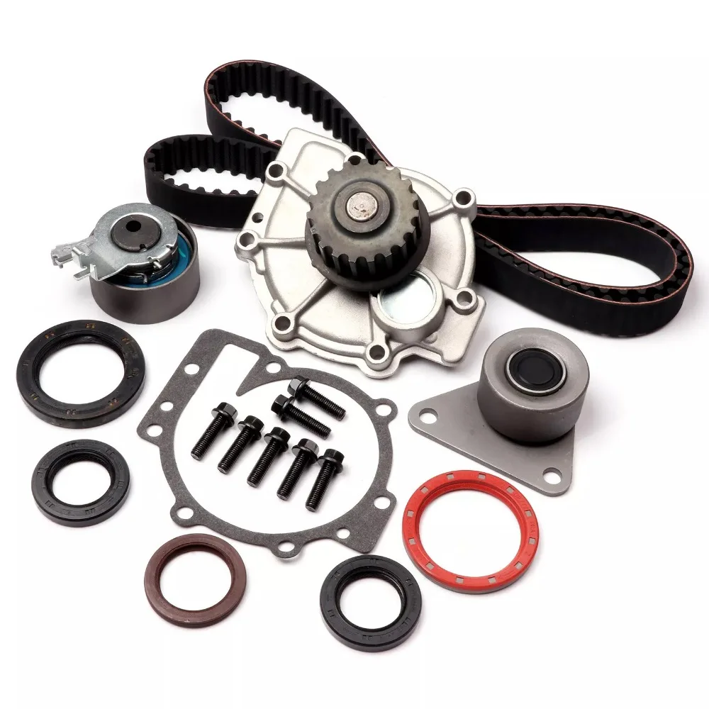 Timing Belt Water Pump Kit Fit 2.4 L For Volvo C70 S40 S60 S80 V70 XC70 XC90 2.4L B5204T2 l5 GAS DOHC 1998-2010