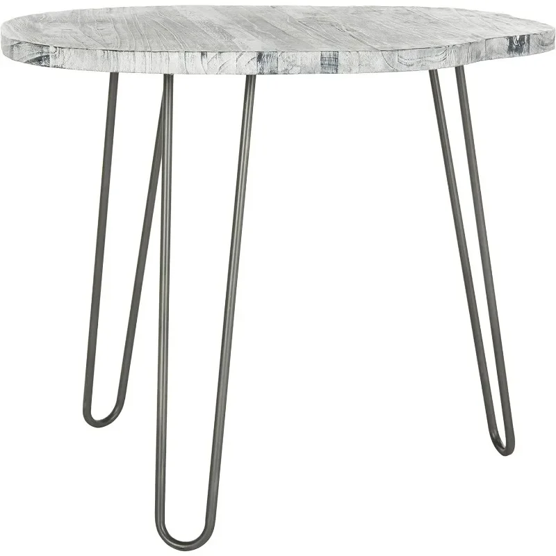 Safavieh Home Mindy Modern Grey and White Wash Dining Table  multifunctional furniture small table  marble dining table