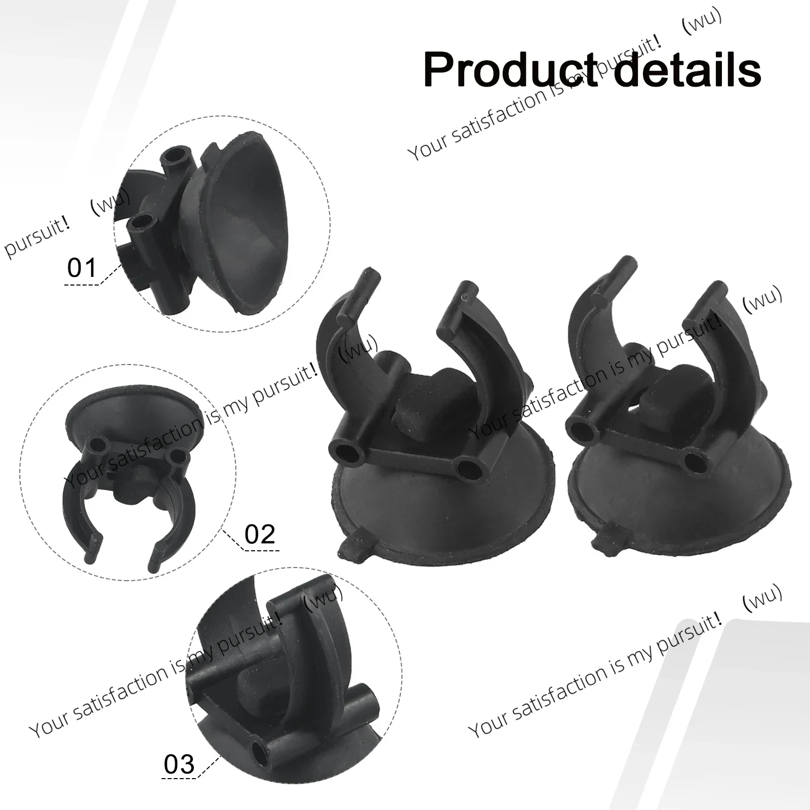 suction cup aquarium electric fish tank thermostat water tube fixing bracket LED diving light