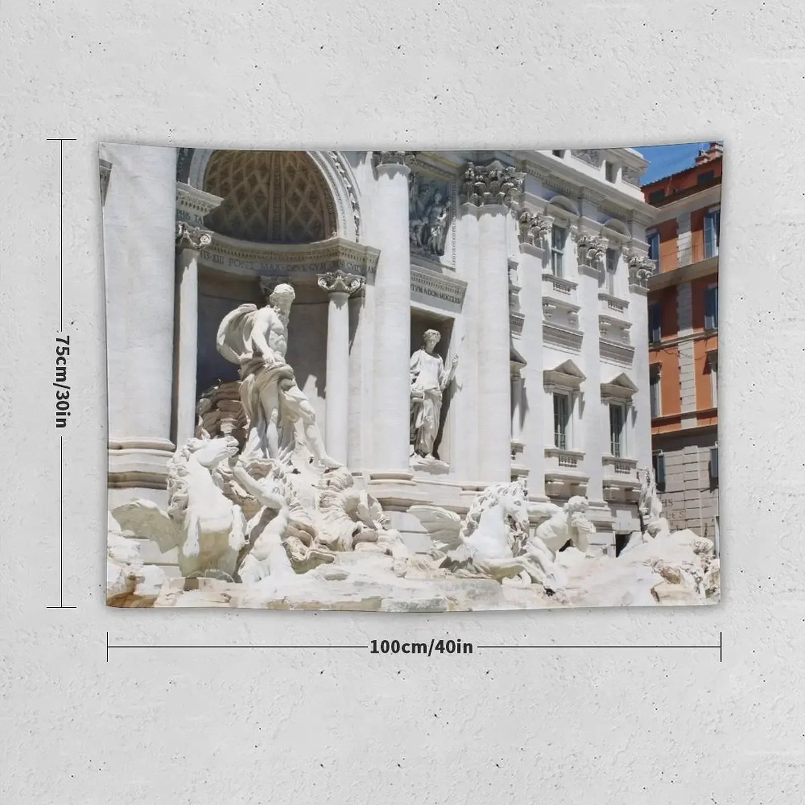 Trevi Fountain Tapestry Home Decoration Accessories Room Design Funny Wall Coverings Tapestry