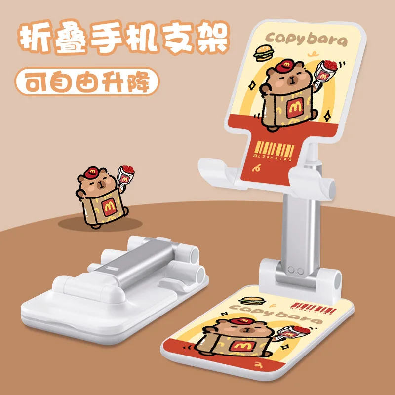 3 styles Cartoon Capybara Tablet Pc Mobile Phone Desktop Stand Portable Liftable Live Broadcast Stand Non-slip Birthday Gifts