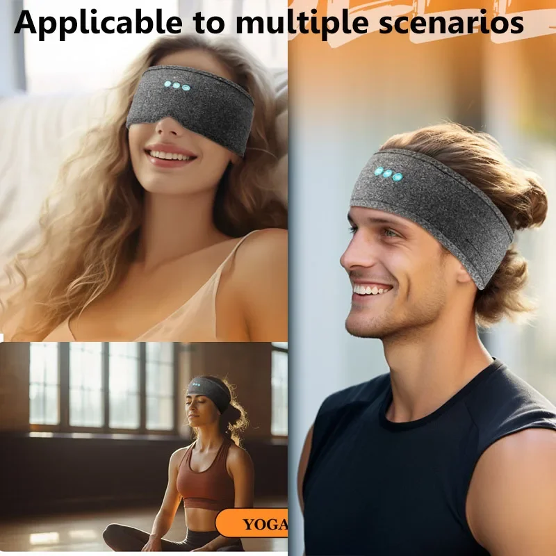 Szikratávirát Bluetooth Párta sportok hifi Fejhallgató Lélegezhető Alkalmazkodó m fejét Vékony érccsík Alvás eyemask handsfree Parancskihirdetés Muzsika headse