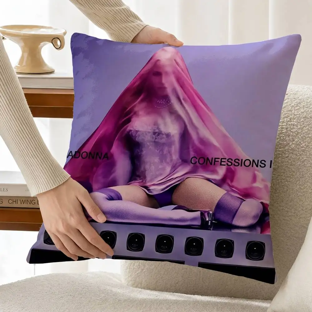 M-Madonna Customizable Square Cushion Cover Double Sided Print Pillow Case