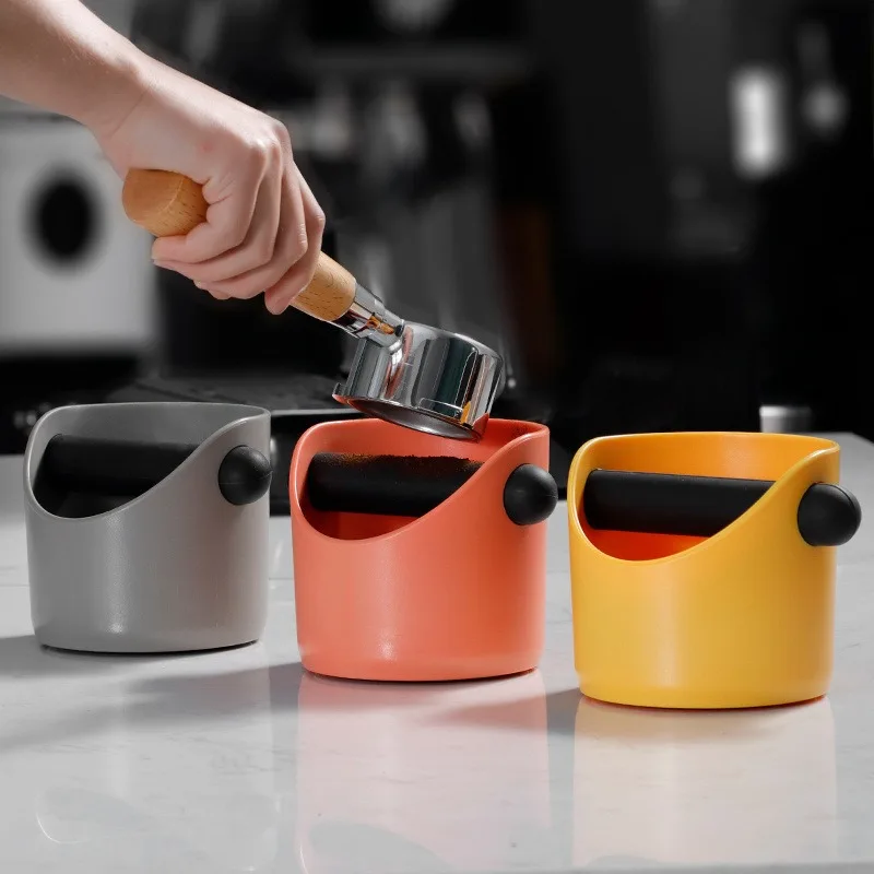 Coffee Powder Knocking Dregs Bucket  Plastic Slag Bucket Small Circular Slag Removal Trough Multi-color Box Coffee Bar Supplies