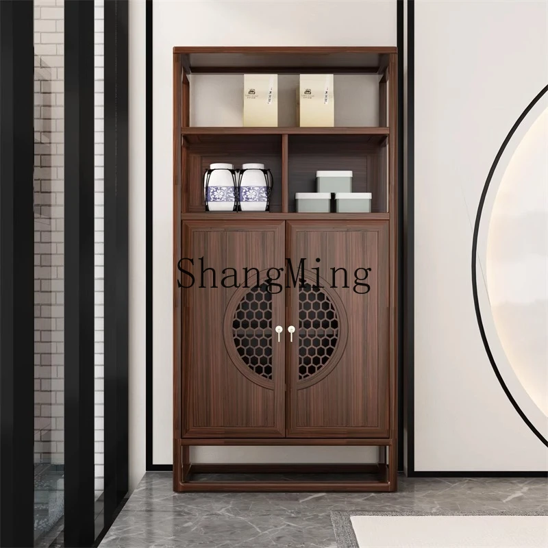 

SM Premium Sense Solid Wood Bookshelf Modern Display Cabinet New Shelf Living Room Decoration