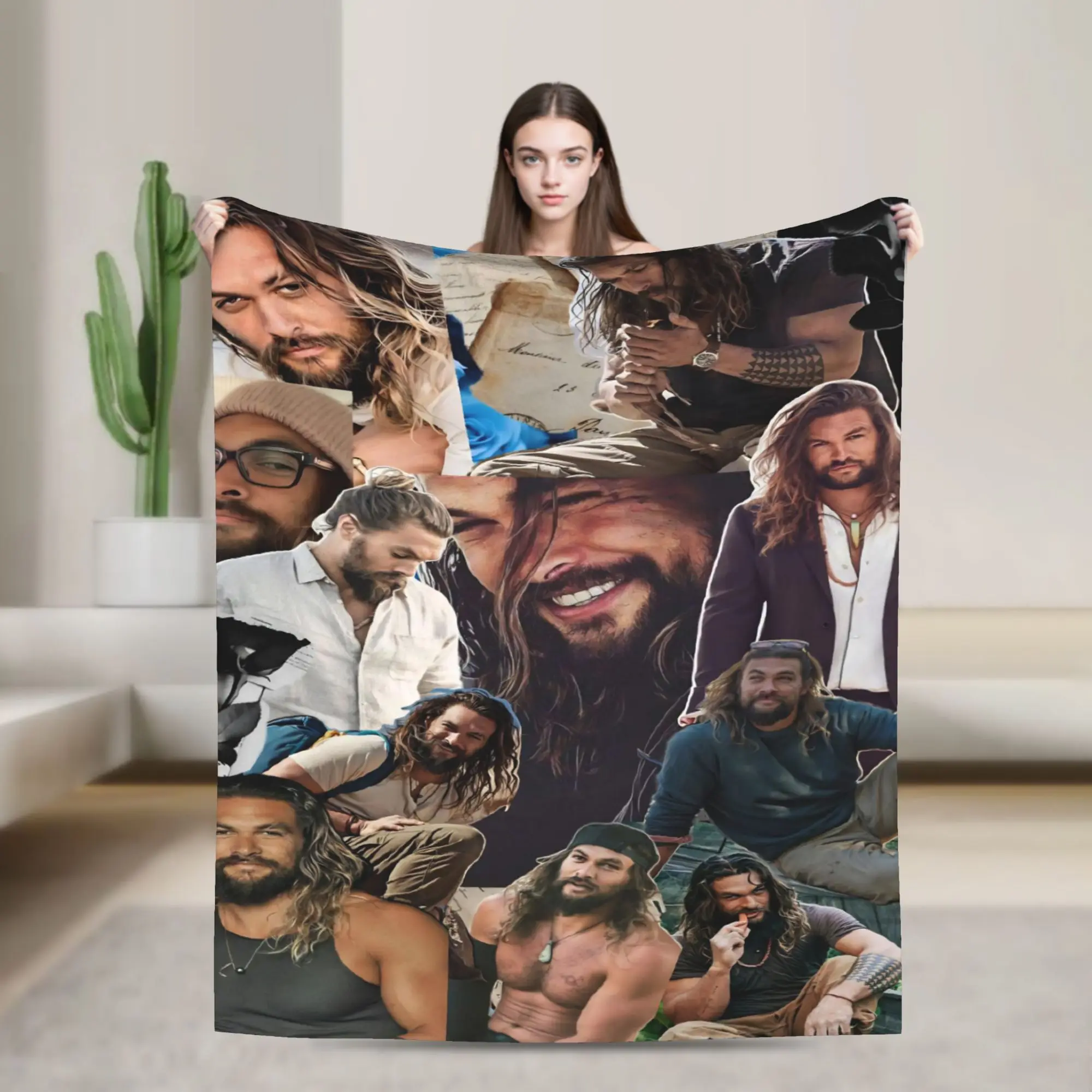 جيسون موموا صور الكولاج الفانيلا بطانية الشتاء سوبر الدافئة رمي بطانية لصبي فتاة غرفة المعيشة المفرش أريكة غطاء سرير