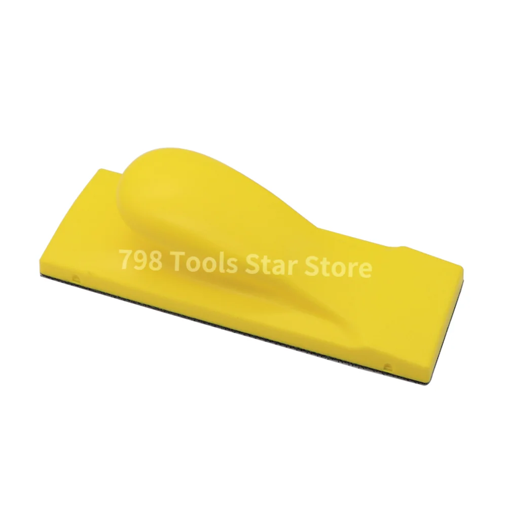 

1PC 70 x 198mm Rectangle Hand Grinding Block Hook and Loop Hand Sanding Pad for Woodworking Furniture Restoration Home Cleaning