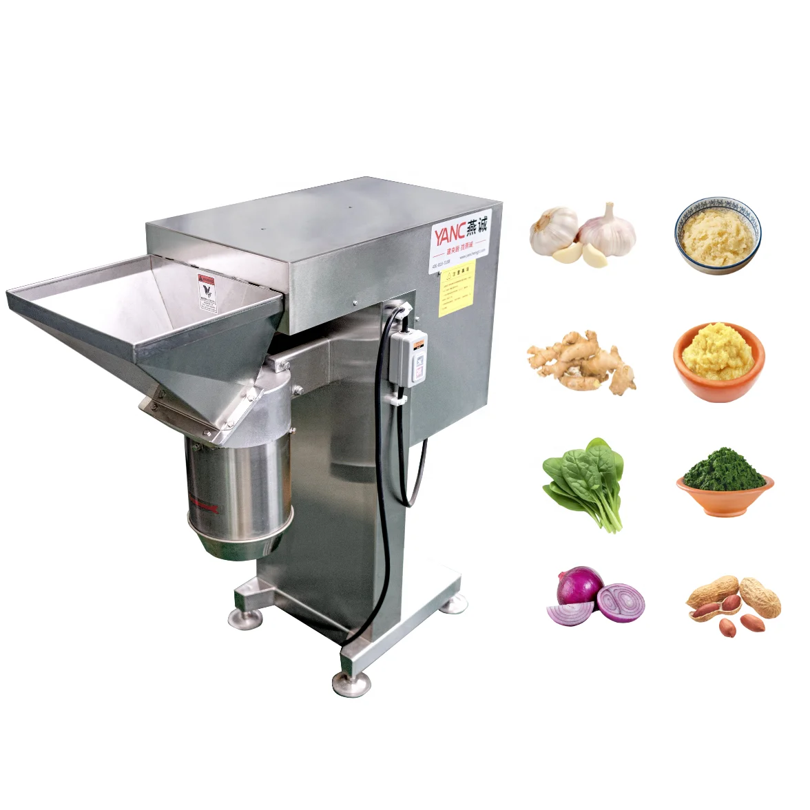 

Paste Crusher for Canteens and Restaurants, Designed for Making Paste From Vegetables Like Garlic, Ginger, Potatoes, and Onions.