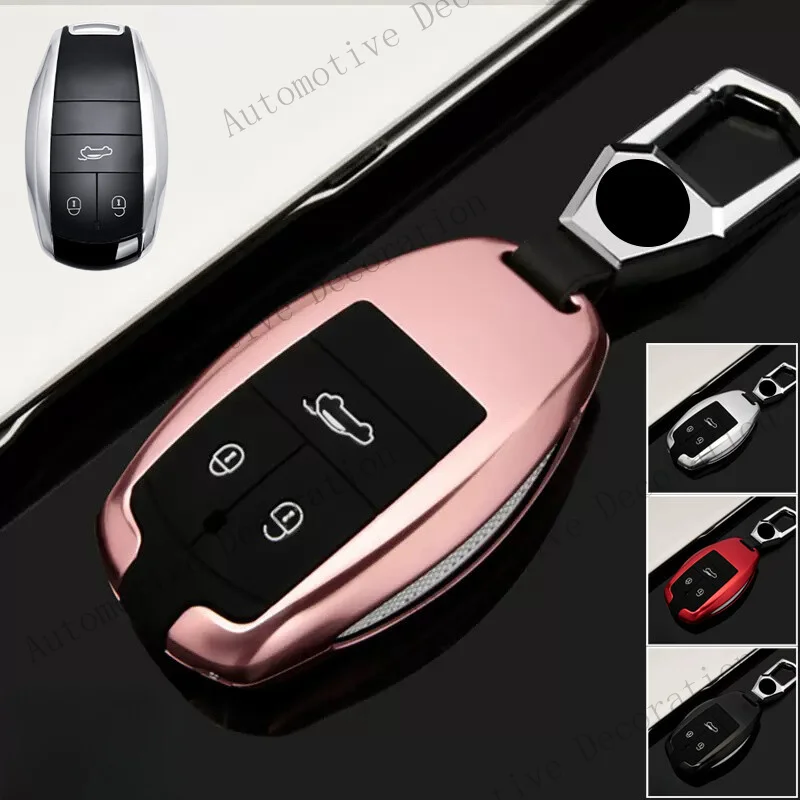 Z+ Aluminum Alloy Car Key Fob Case Cover For Bentley Bentayga Flying Star GT 2018