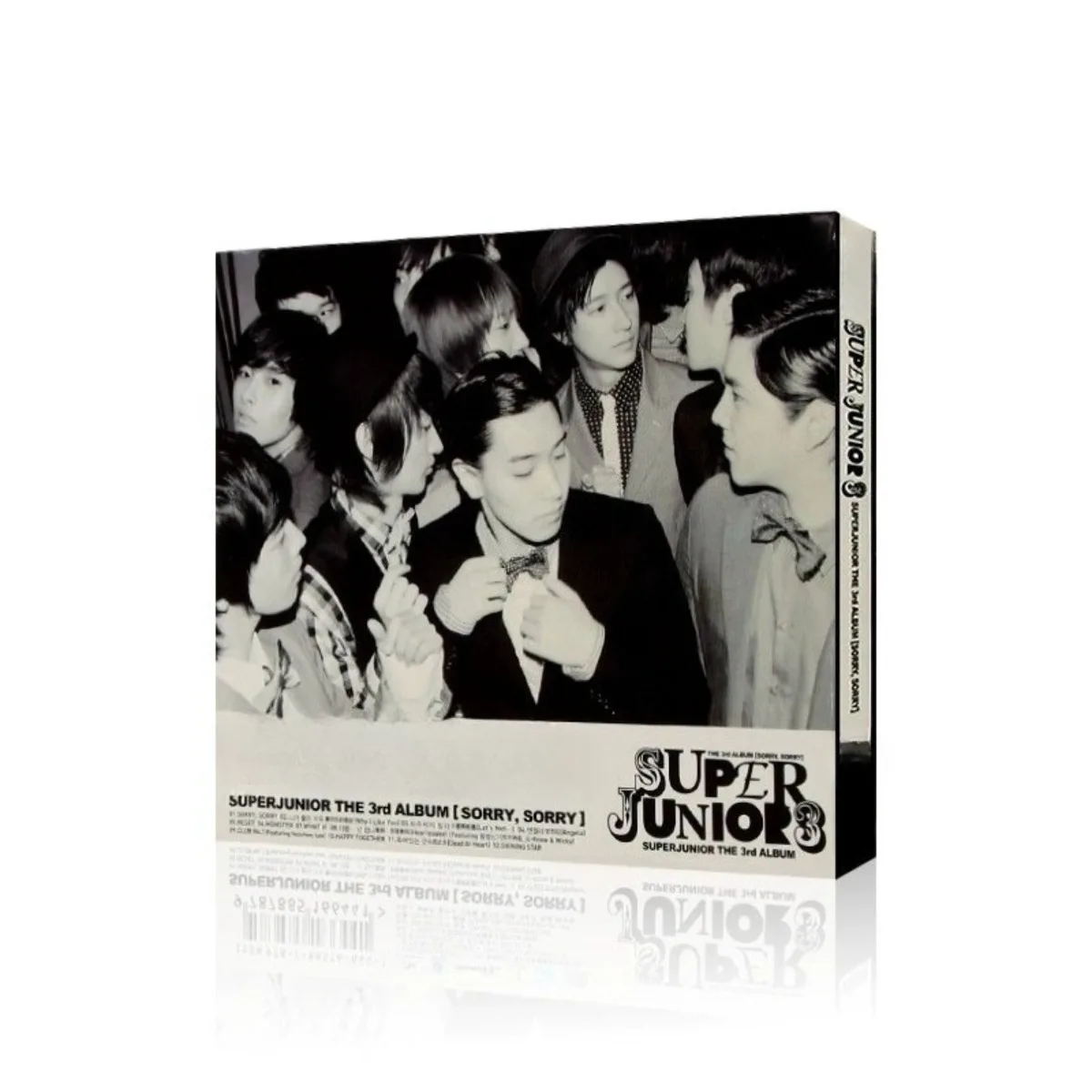 قرص مضغوط للألبوم الثالث "Sorry Sorry" من Super Junior - مسار K-Pop المميز، سجل موسيقي قابل للجمع للمعجبين #4