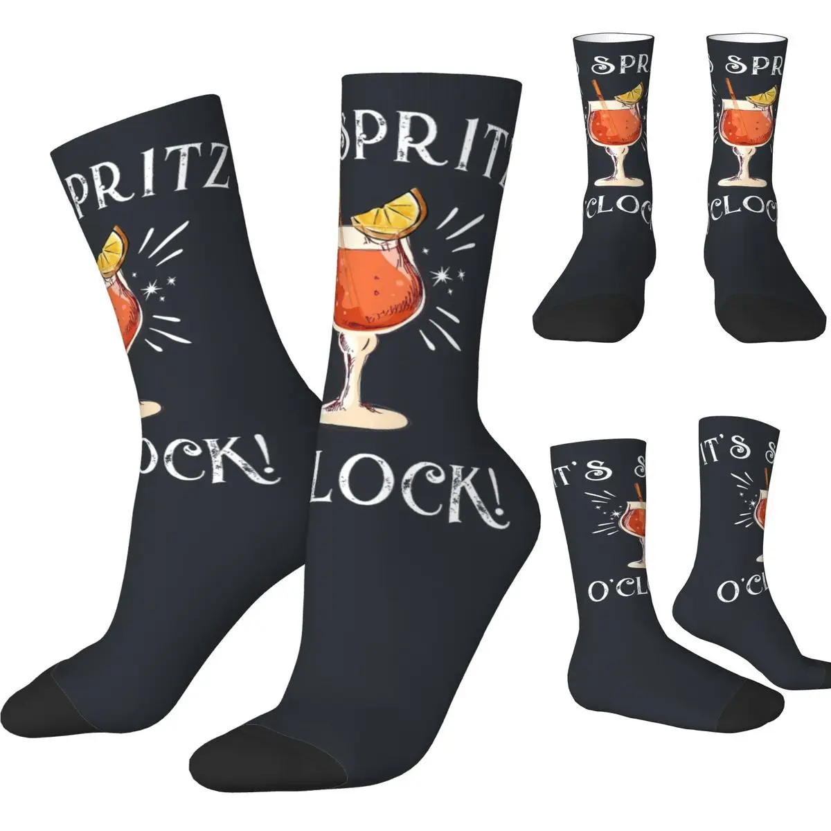 Unisex Men Socks Aperols Spritz Stockings Autumn Casual Comfortable Socks Printed Outdoor Sports Non Slip Socks