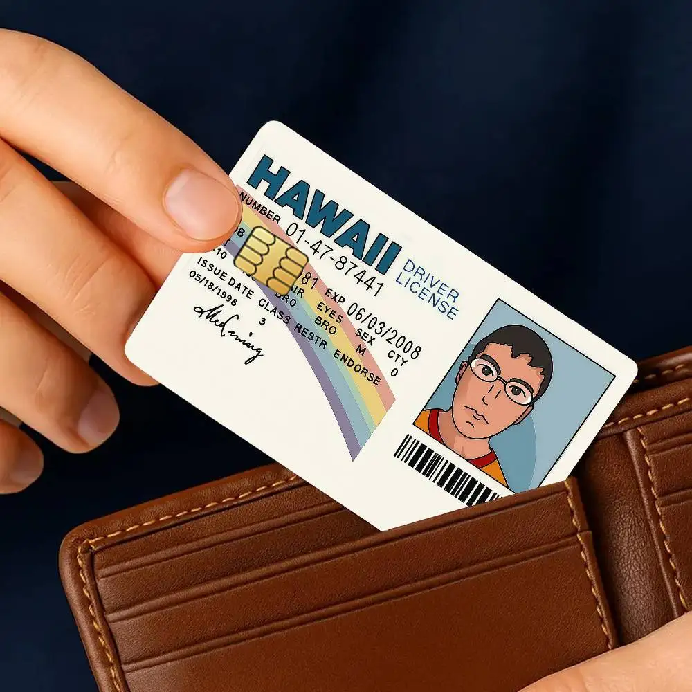 Funny M-Mclovin F-Fogell Credit Card Stickers Skin For Bank Bus Metro 4PCS Cover Film Gift