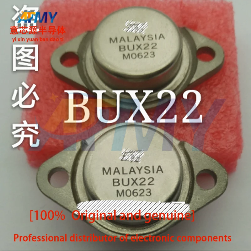 2piece BUX22 High-Power Copper-Head Transistor Old Factory TO-3 40A 300V