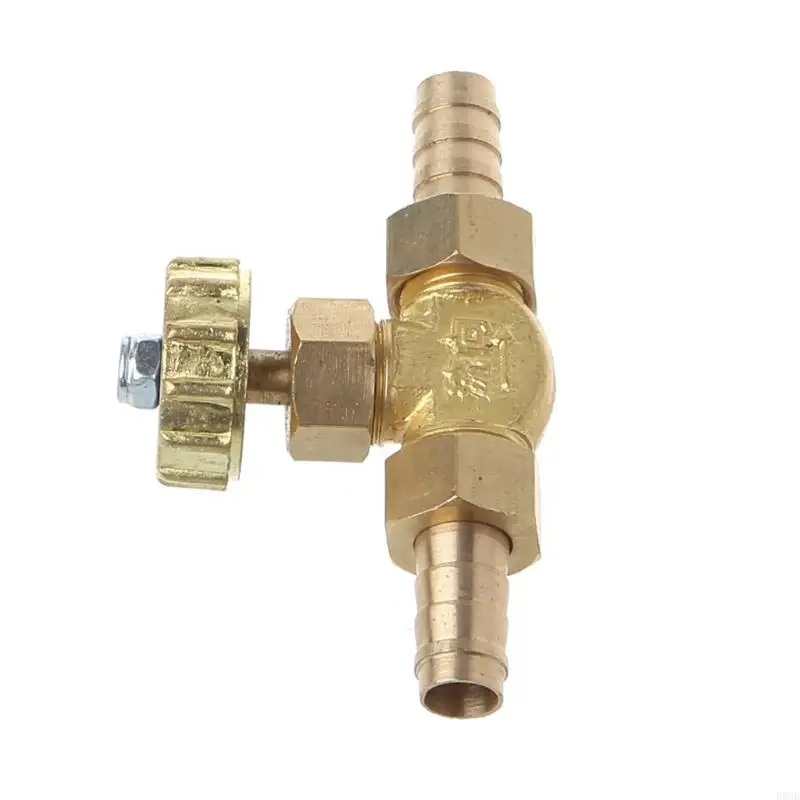 Aguja latón codo para válvula 10 mm Propano Butano Gas Ajuste barbas púas 1 M B95B