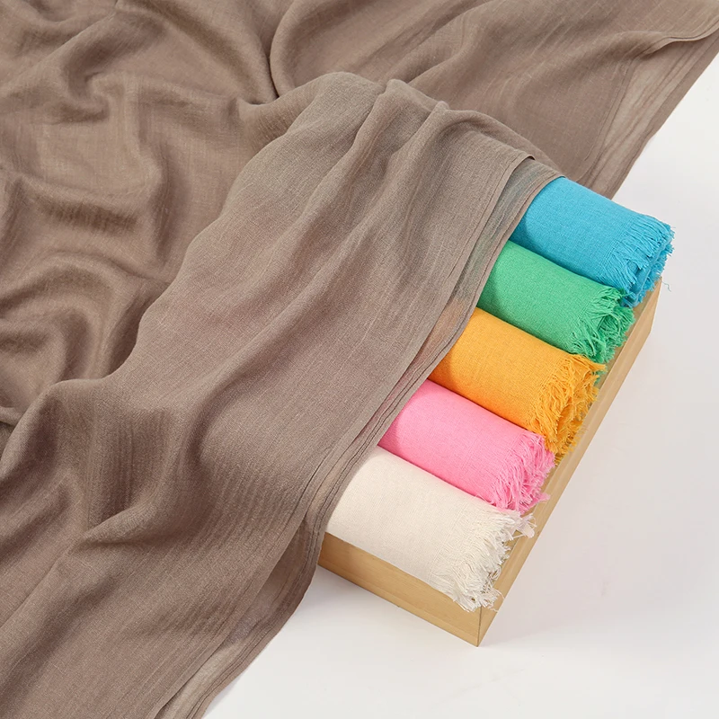 

2025 Muslim Modal Rayon Cotton Hijab Shawls For Women Smooth Scarf Size Great Handkerchief Islamic Banda 110x180cm