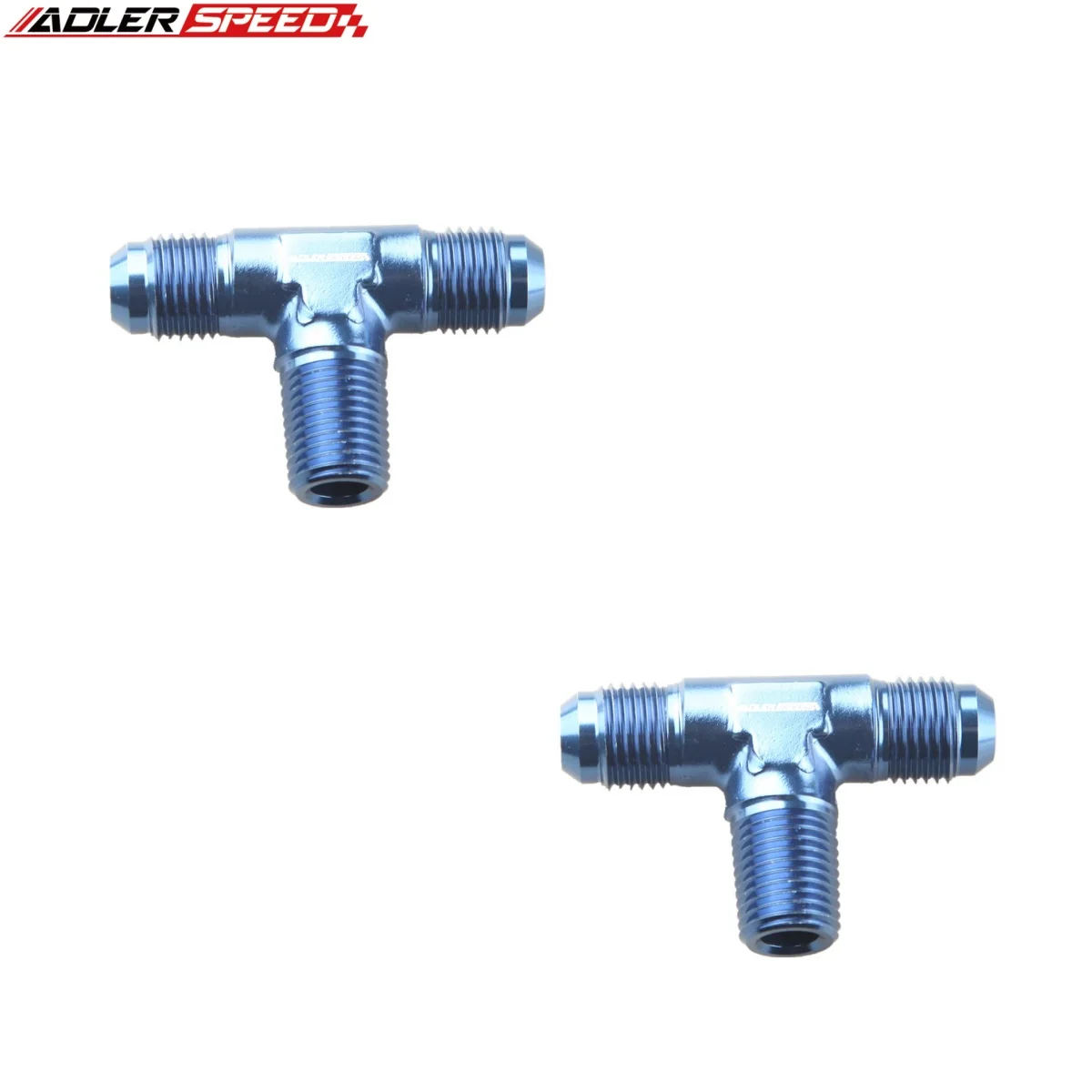 

ADLERSPEED AN4/AN6/AN8/AN10 To 1/8" 1/4" 3/8" 1/2" NPT Flare Tee T-piece Fitting Adapter Aluminum
