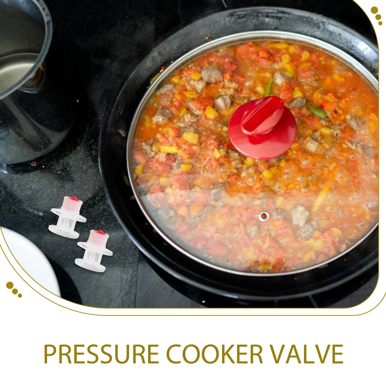 

5pcs Valve Cores Accessories Micro Pressure Cooker Safety Relief Exhaust Jigger Pot Lid Silicone Valve Kitchen Barware Parts