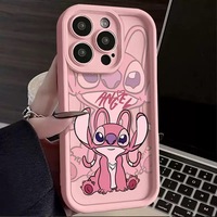 For Motorola Moto Edge 50 Fusion G23 G34 G53 G54 G85 G84 G24 G04 E13 G20 Couple Stitch Angel Anti Fall Multistep Soft Phone Case