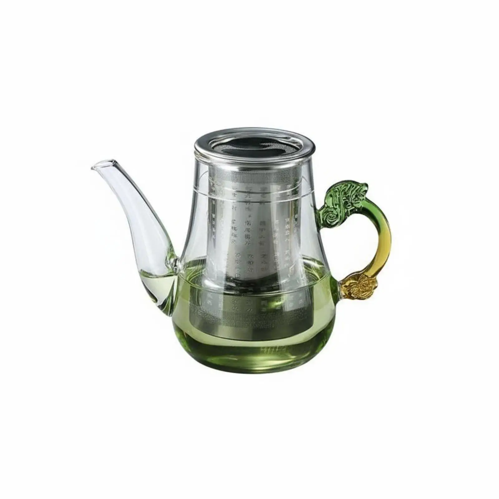 Elegant Glass Industrial Teapot Borosilicate Infuser Kettle for Oolong Puer Green Tea Ritual