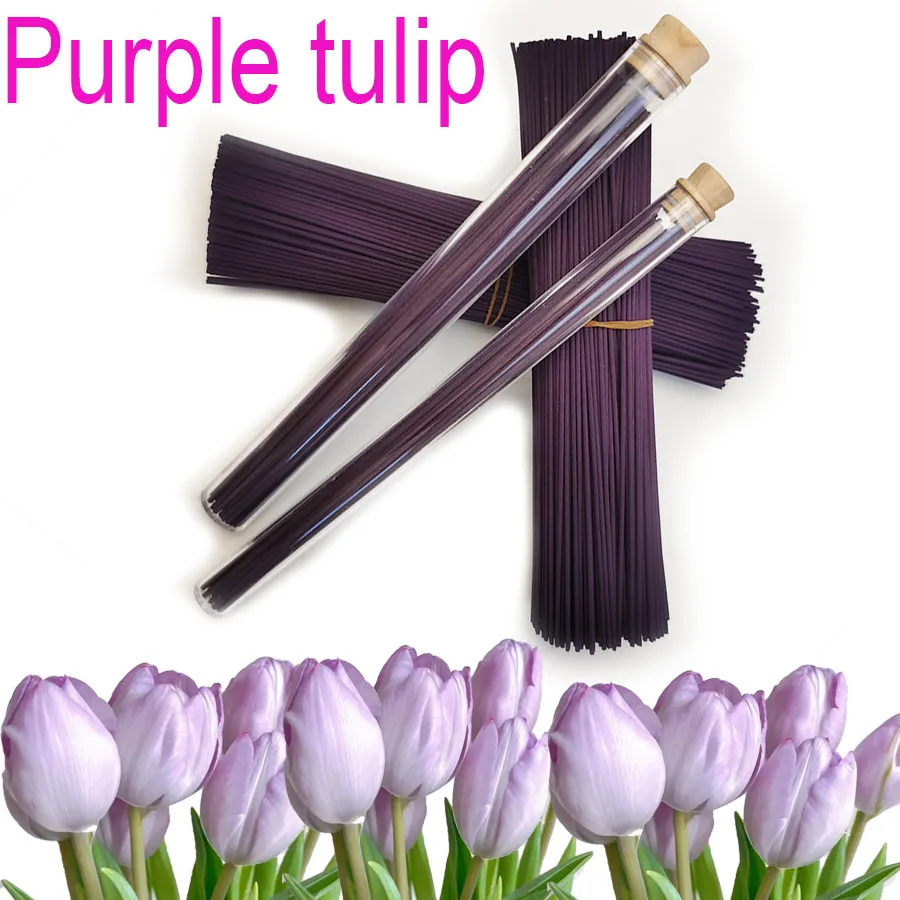 1 Can of Approximately 27/63 Purple Tulip Incense Sticks with a Romantic Atmosphere, Loved by Women as Valentine's Day Gifts