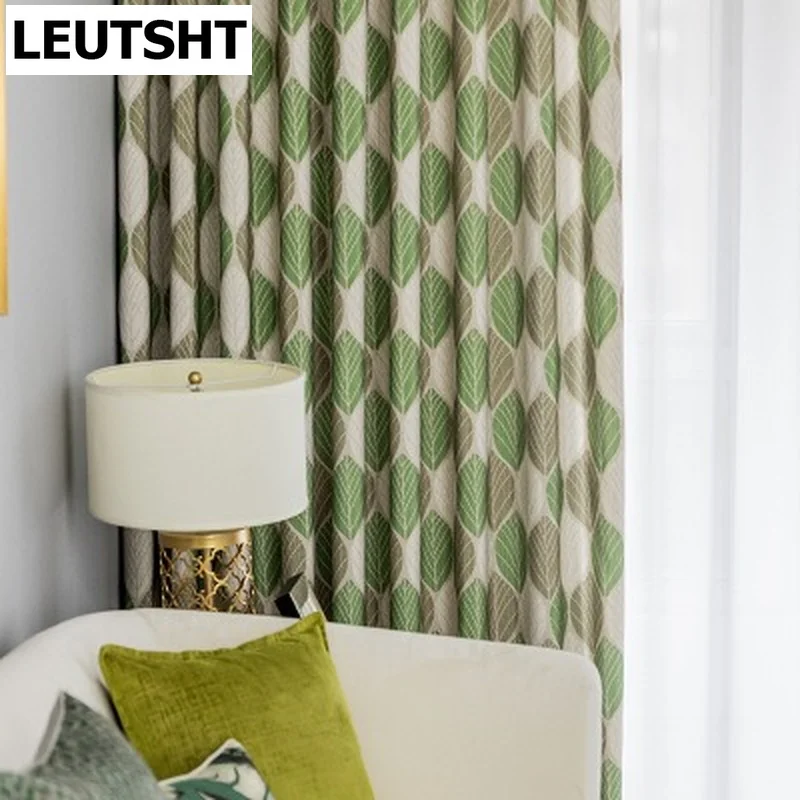 

Modern Curtains for Living Dining Room Bedroom Simple Curtains Polyester-cotton Printed Curtains Tulles Curtains Finished Custom