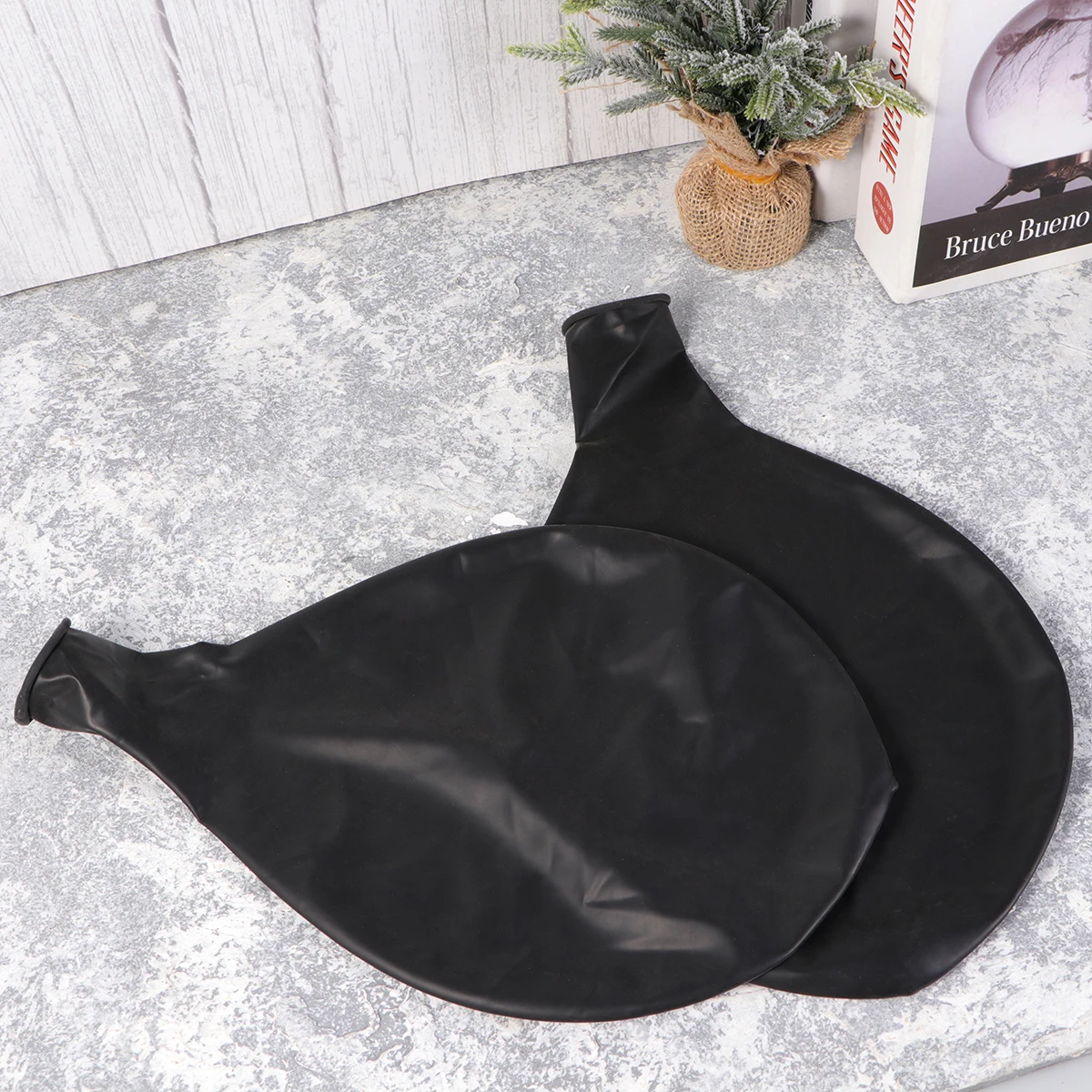 

6Pcs 36Inch Latex Balloons Easy Inflate Party Supplies For Birthday Wedding Decorations Black