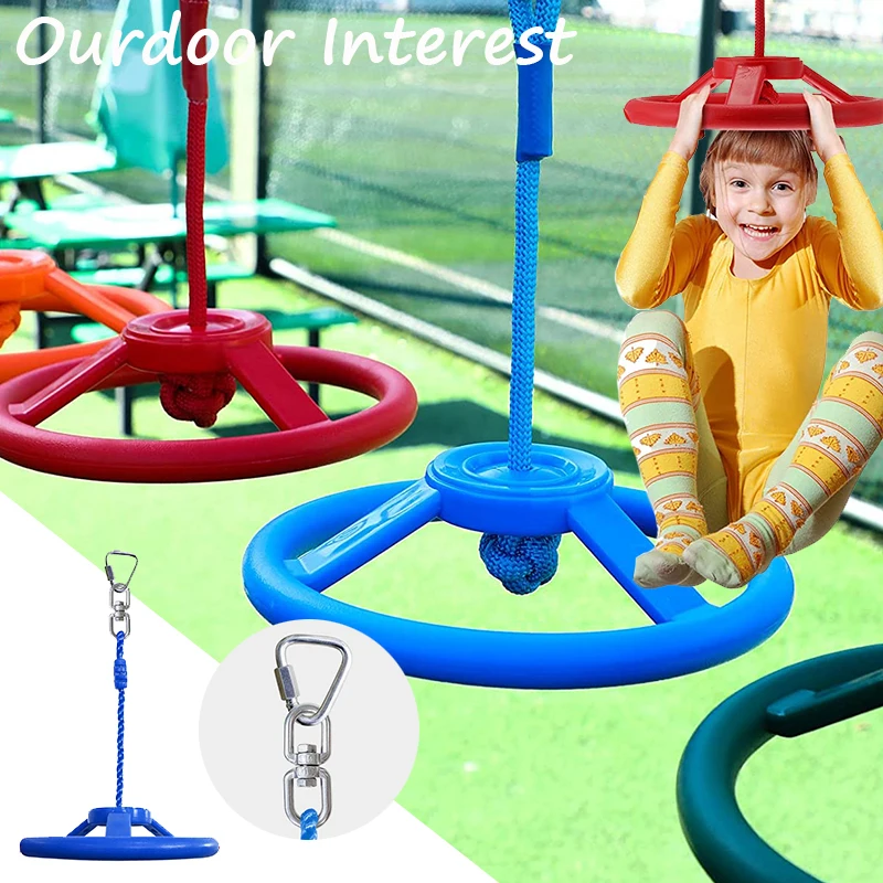 

Ninja Wheel Obstacle for Kids Swing Monkey Wheel for Ninja Warrior Obstacle Course for Kids Ninja Warrior Slackline Kits