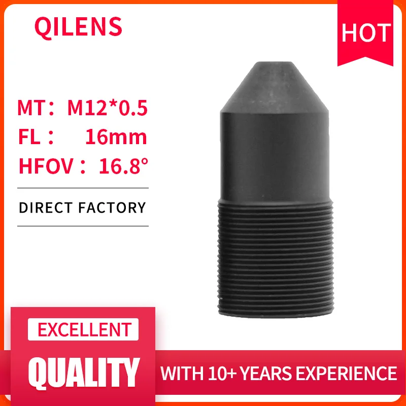

QILENS 3-мегапиксельный HD FL 16 мм 1/2 CCD CMOS-объектив для IP-камеры видеонаблюдения M12 * 0,5 крепления