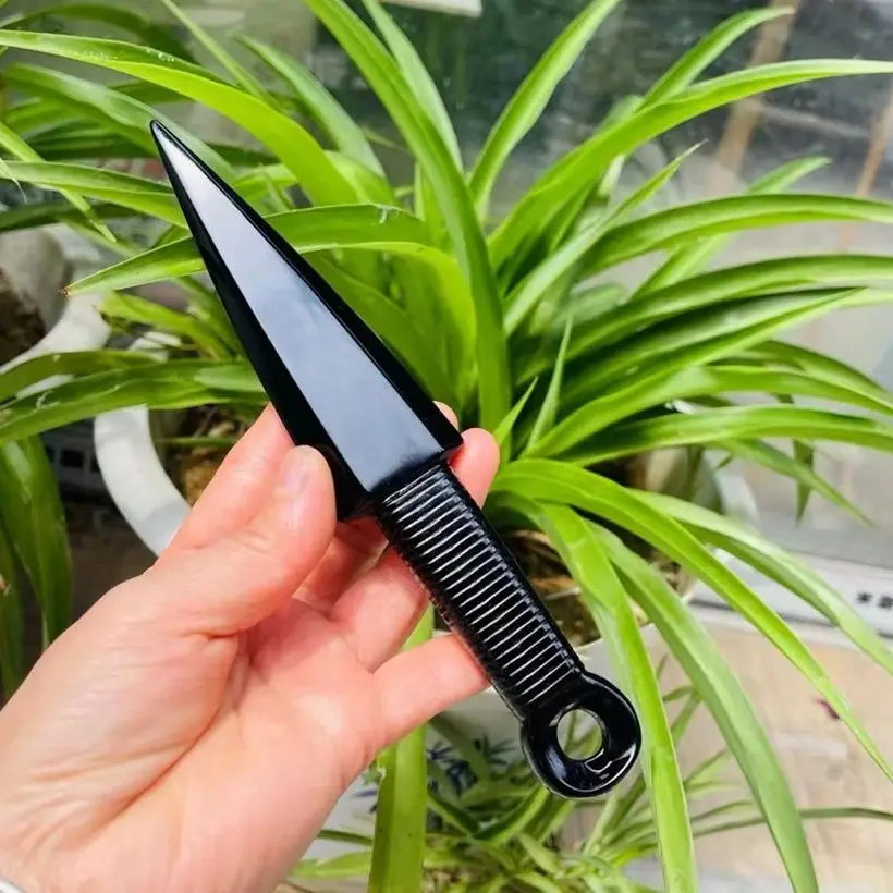 20cm Natural Obsidian Dagger Healing Crystal Protection Stone Handmade Knife Men Gifts Magic Talisman Sword Witch Supplies