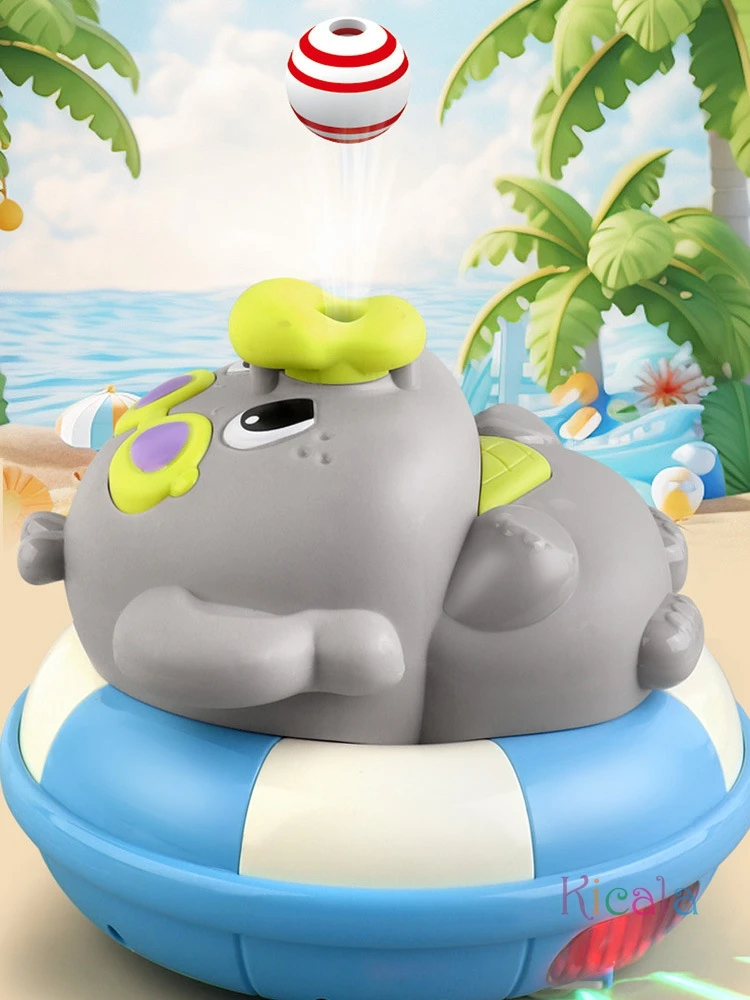 ลูกบอลลอยไฟฟ้าสําหรับเด็กช้างกบ Blow Ball หลีกเลี่ยงอุปสรรคอัตโนมัติ Interactive ของเล่นดนตรีพร้อมไฟ LED ของขวัญ