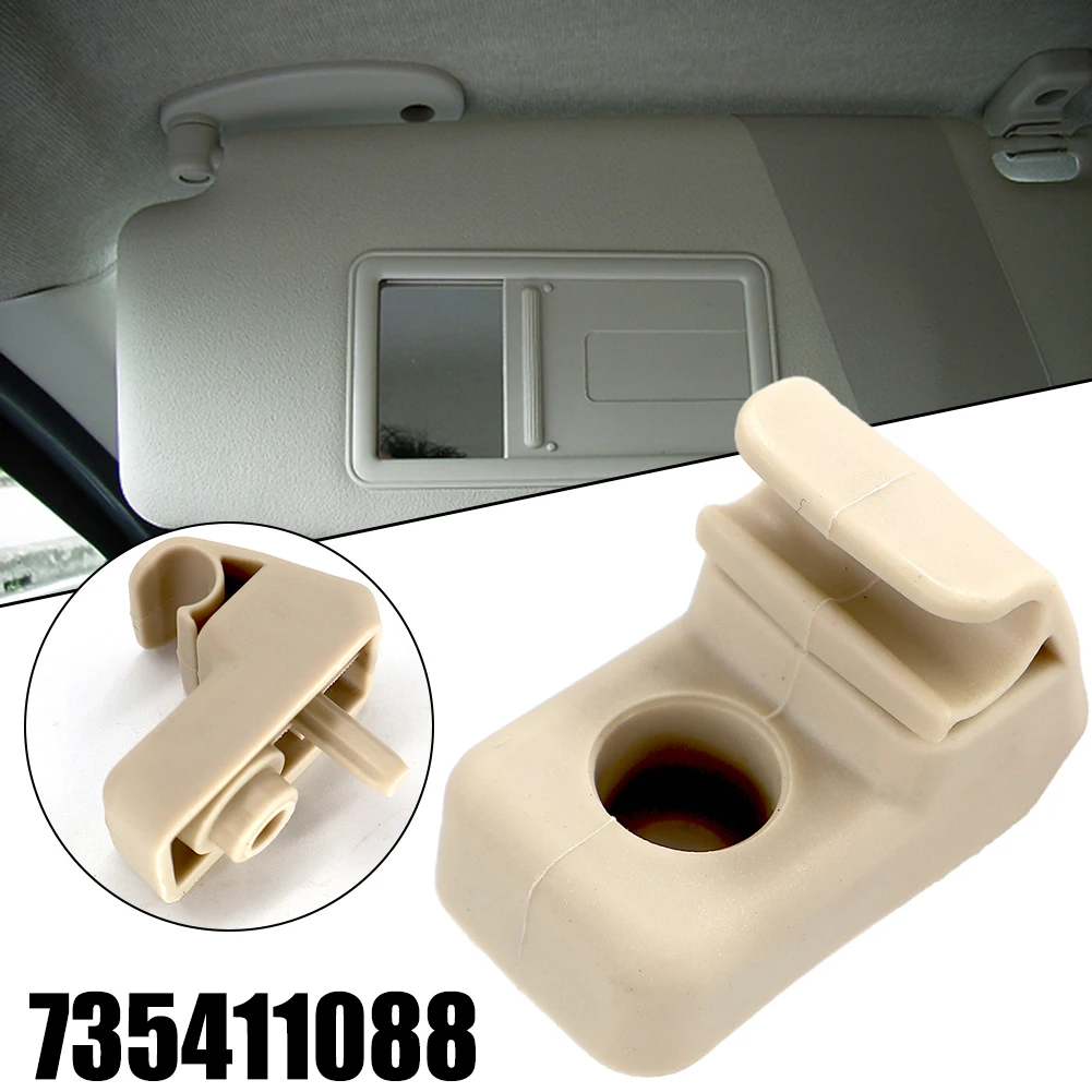 

1Pcs Auto Sun Visor Clip Holder Mount Hook Bracket Hanger 735411088 For Fiat Grande Punto Direct Installation Car Accessories