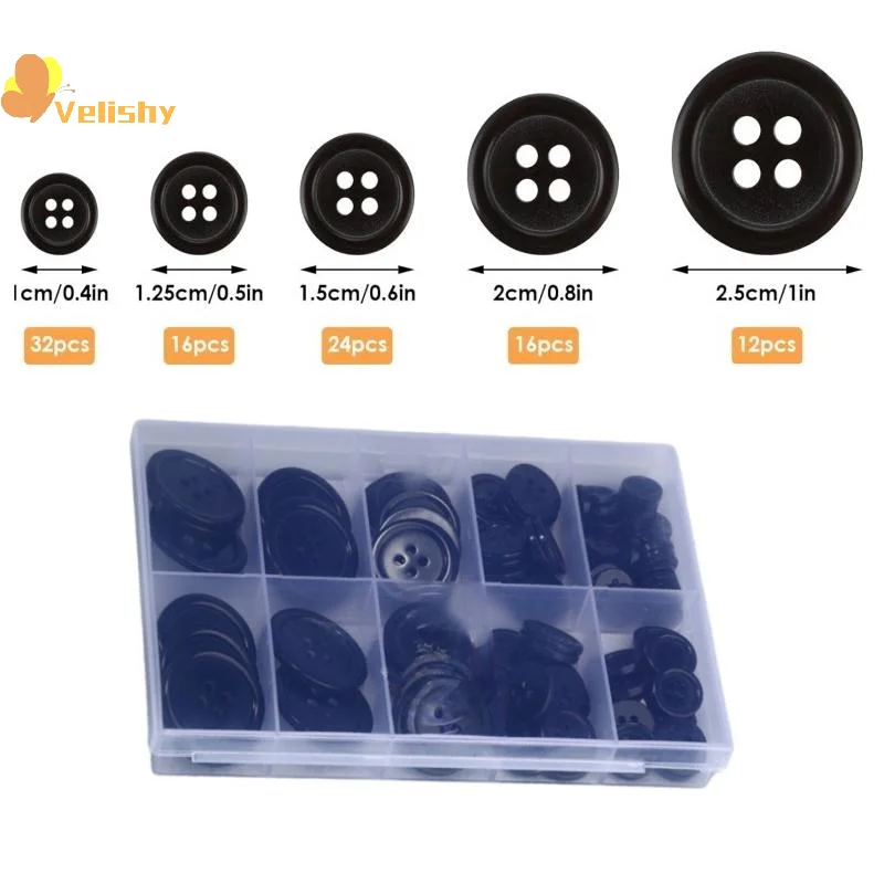 

100 шт., 4 отверстия, черные/белые полимерные круглые швейные пуговицы, подходящие для шитья, украшения, аксессуары «сделай сам»