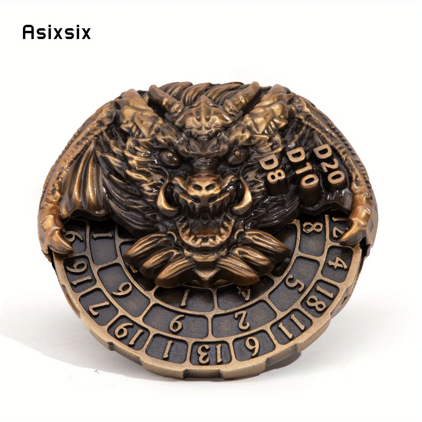 

Yellow Dragon A Spinning Wheel Toy with Dice for A Multiplayer Rotation Game, Featuring A Dice Scoring System