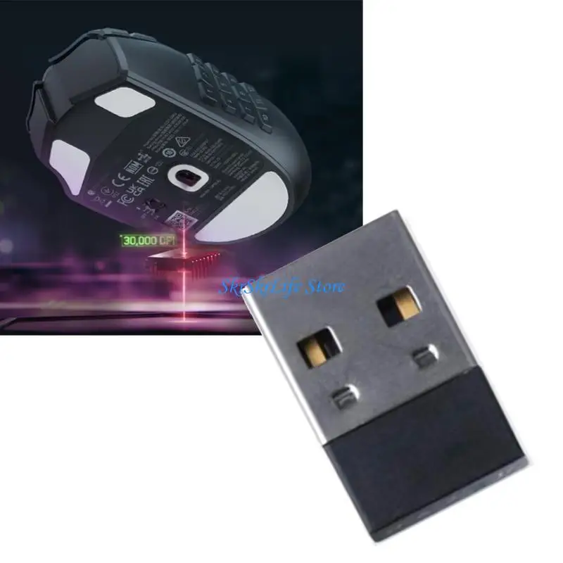 

E65E USB Wireless Dongle Receiver for Naga V2 HyperSpeed Mouse USB Adapter