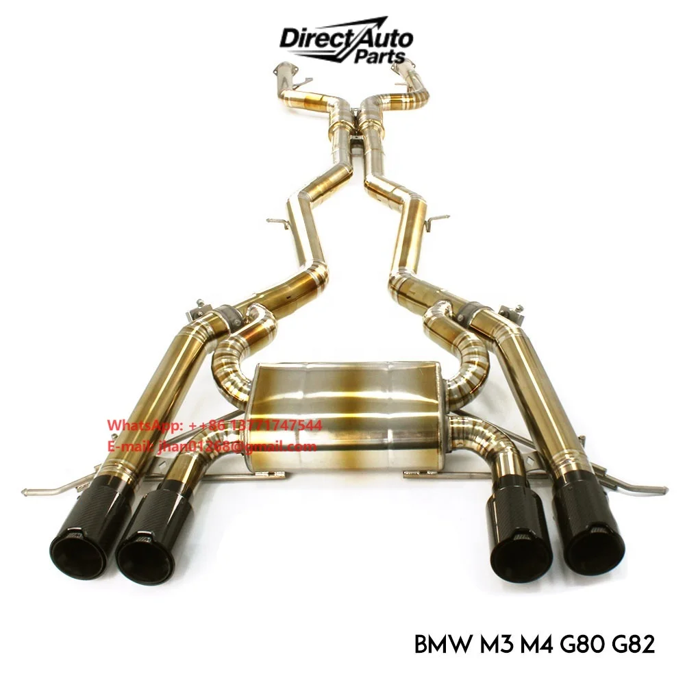 Performance titanium valvetronic exhaust catback system for G8x G80 M3 g82 M4 exhaust