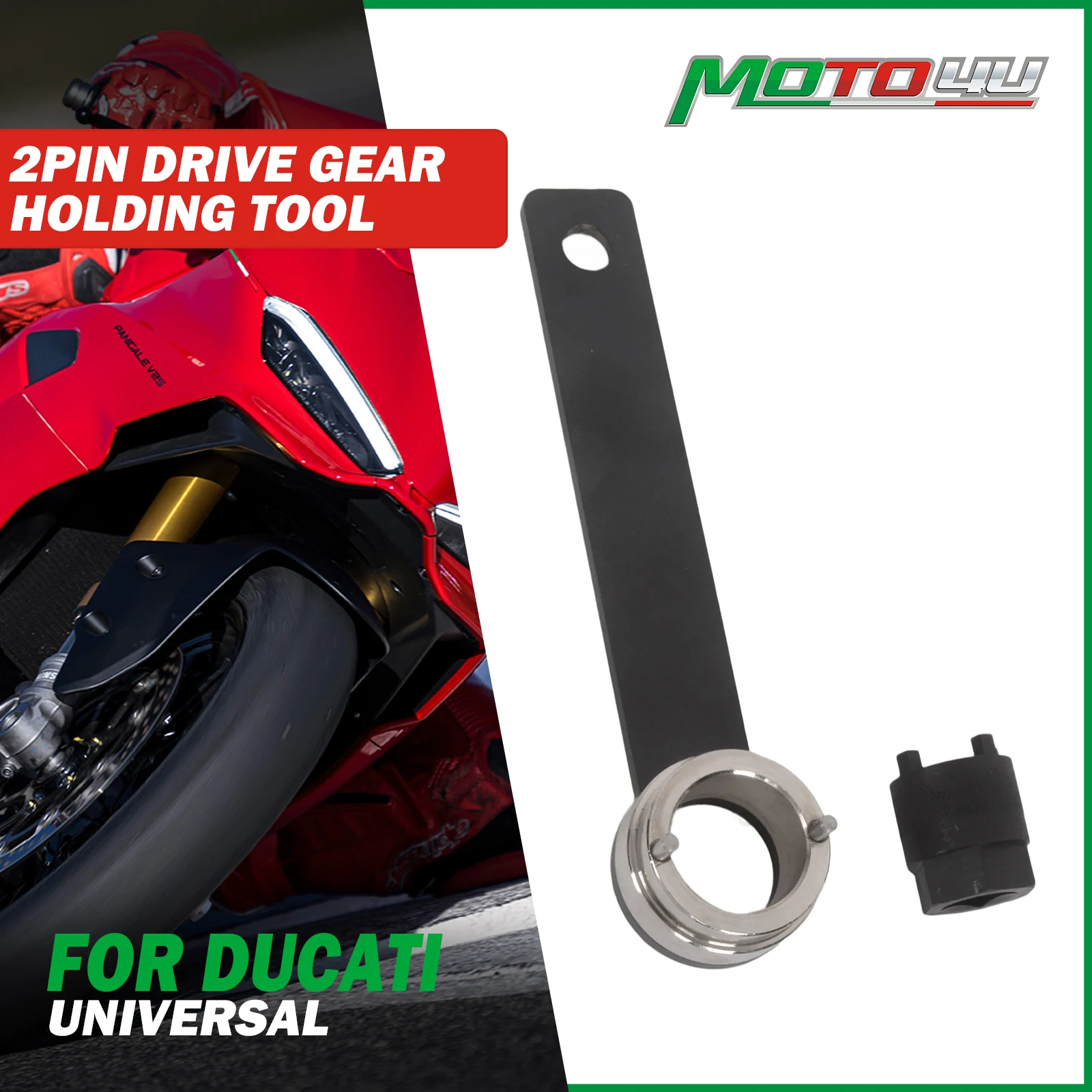 

For DUCATI Motorbike Motorcycle Cam Pulley Removel Tool 2 Pin Primary Drive Gear Holding Tool