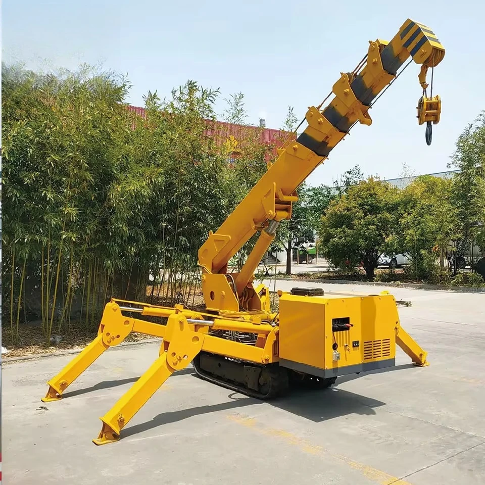 

Premium Glass Spider Crane 5 Ton Specialized for Glass Installation Crawler Structure Stable and Precise Lifting