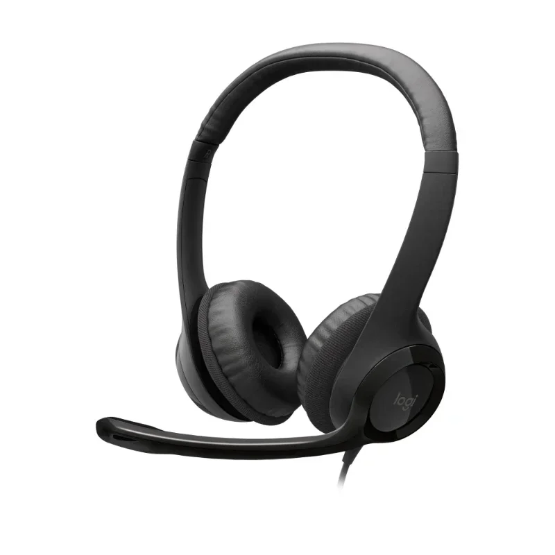 H390 Wired Headset Computer Headset Stereo Headphones With Noise Cancelling Microphone Work For Video Meetings