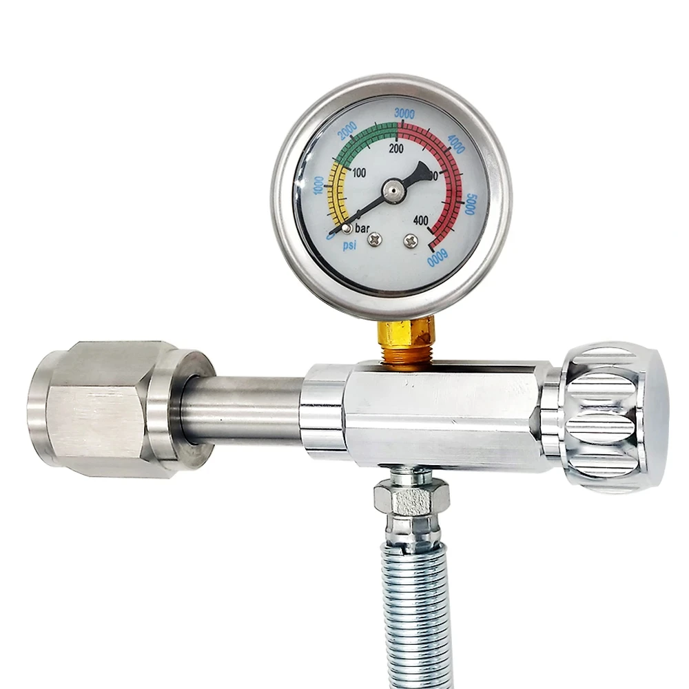 

Air Cylinder Refill Adapter Fill station For 4500PSI Scuba Tank with CGA347 Connection & 24Inch Hose