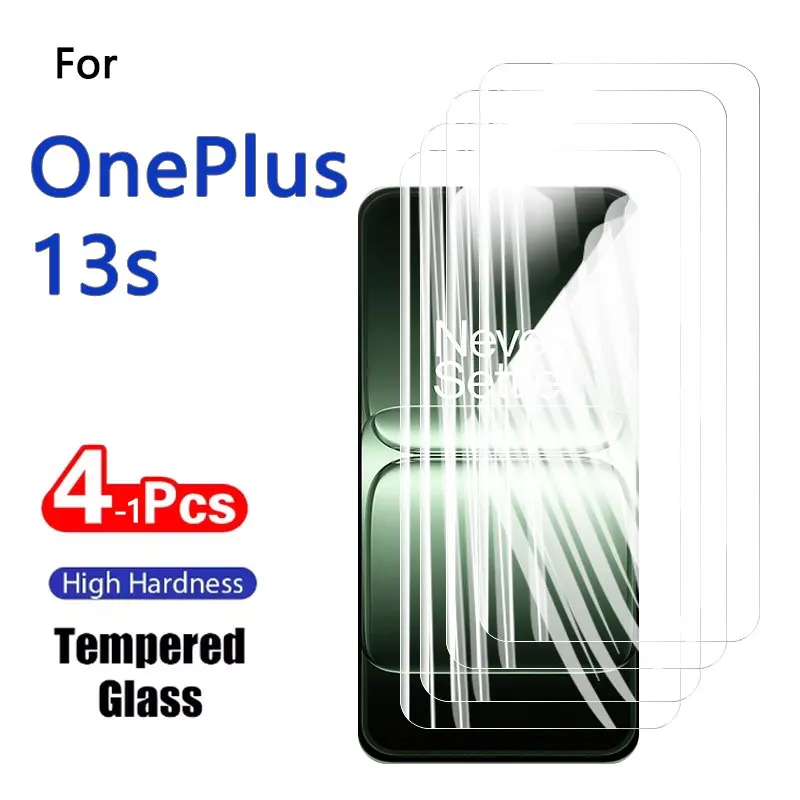 1–4 Stück HD-Displayschutzfolien für OnePlus 13s 13S, gehärtetes Glas, Kristall, 9H, hohes Aluminium, kratzfestes Gehäuse, freundlicher Fingerabdruck