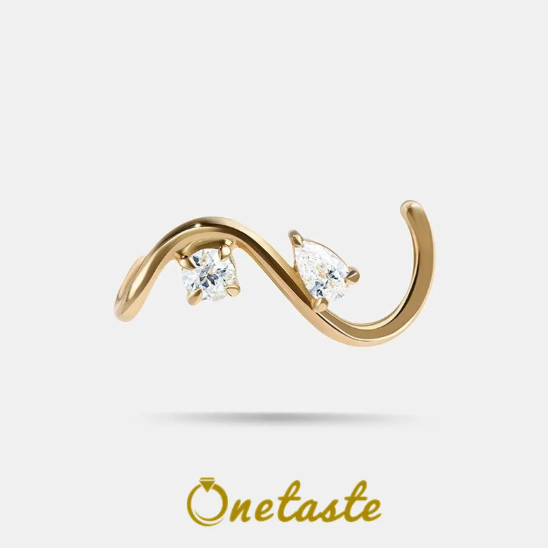 

925 Sterling Silver Cubic Zirconia S Curve Stud Earrings For Women Dainty Trendy Lightweitht Shiny Statement Earring Party Gift