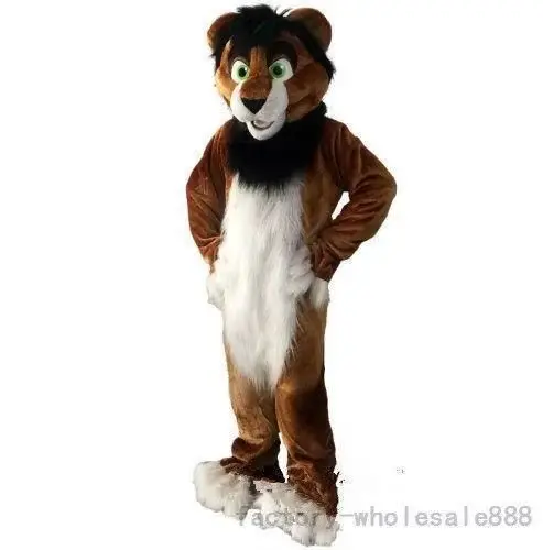 New Adult Best Sale Foam Brown Husky Fox Dog Fancy Cartoon Mascot Costume Plush Christmas Fancy Dress Halloween Mascot Costume