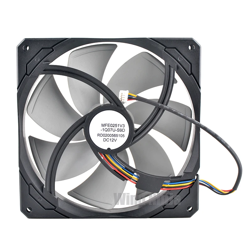 MFE0251V3-1Q07U-S9D 14 سم × 140 مم × 25 مم DC12V 4-Pin Zero RPM مروحة تبريد لإمدادات الطاقة HXi Series HX1500i - تشغيل هادئ