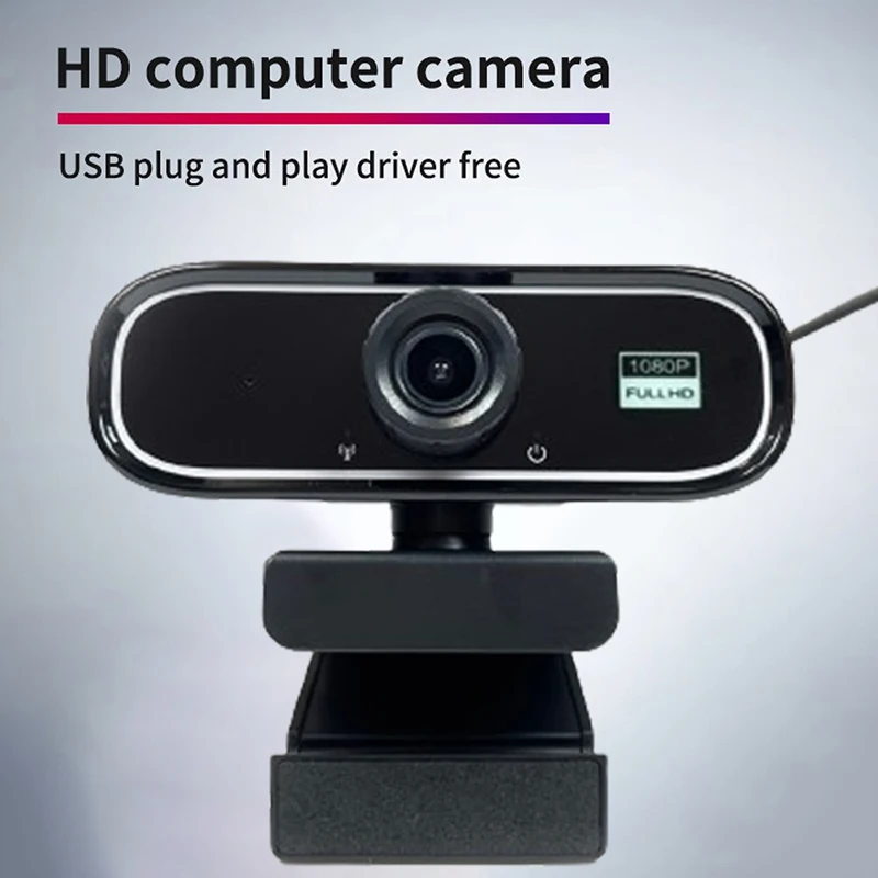 Webcam USB 4K 1080P avec microphone, caméra pour vidéoconférence, pour ordinateur portable et de bureau