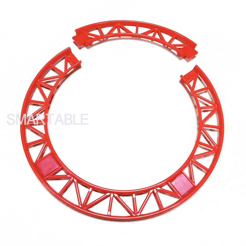 Roller Coaster Rail 13x13 Curved with Edges 2x16x3 Bow Inverted MOC Part Building Block Train Brick Toy Compatible 34738 /25061