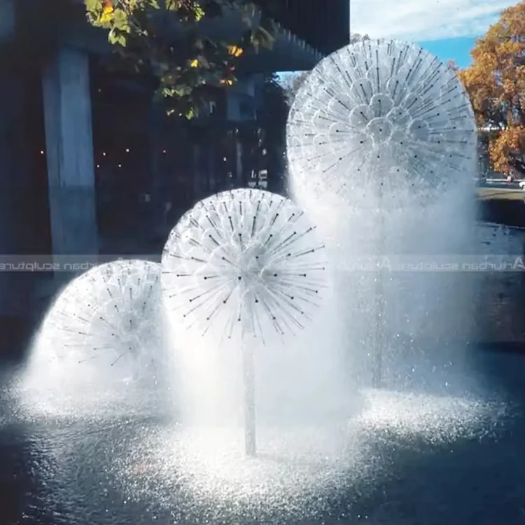 Dandelion crystal ball fountain nozzle SS304 outdoor fountain decorative water spray