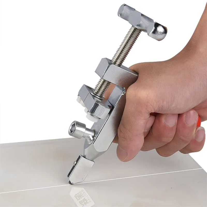 Ściskacz płytka ceramiczna dzielnik nóż instrukcja Scribing Delimitation roller typ szkło T cutter Opener Breaker narzędzia budowlane
