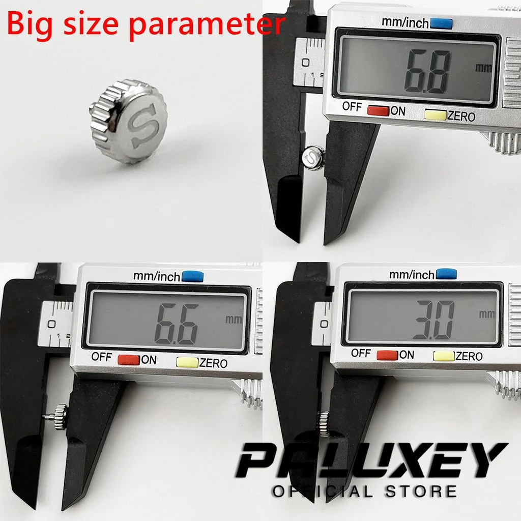 NH35 S Crown High quality Log Case Crown S Crown Fit NH34 NH35 NH36 NH38 NH70 NH72 Watch Crown Stainless Steel