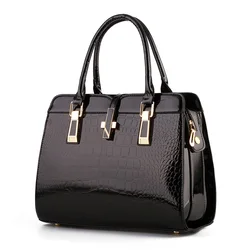 New Arrivals Bags for Women Office Ladies Fashion Elegant Handbag Solid Color Black Khaki White Blue Alligator Pattern Handbags