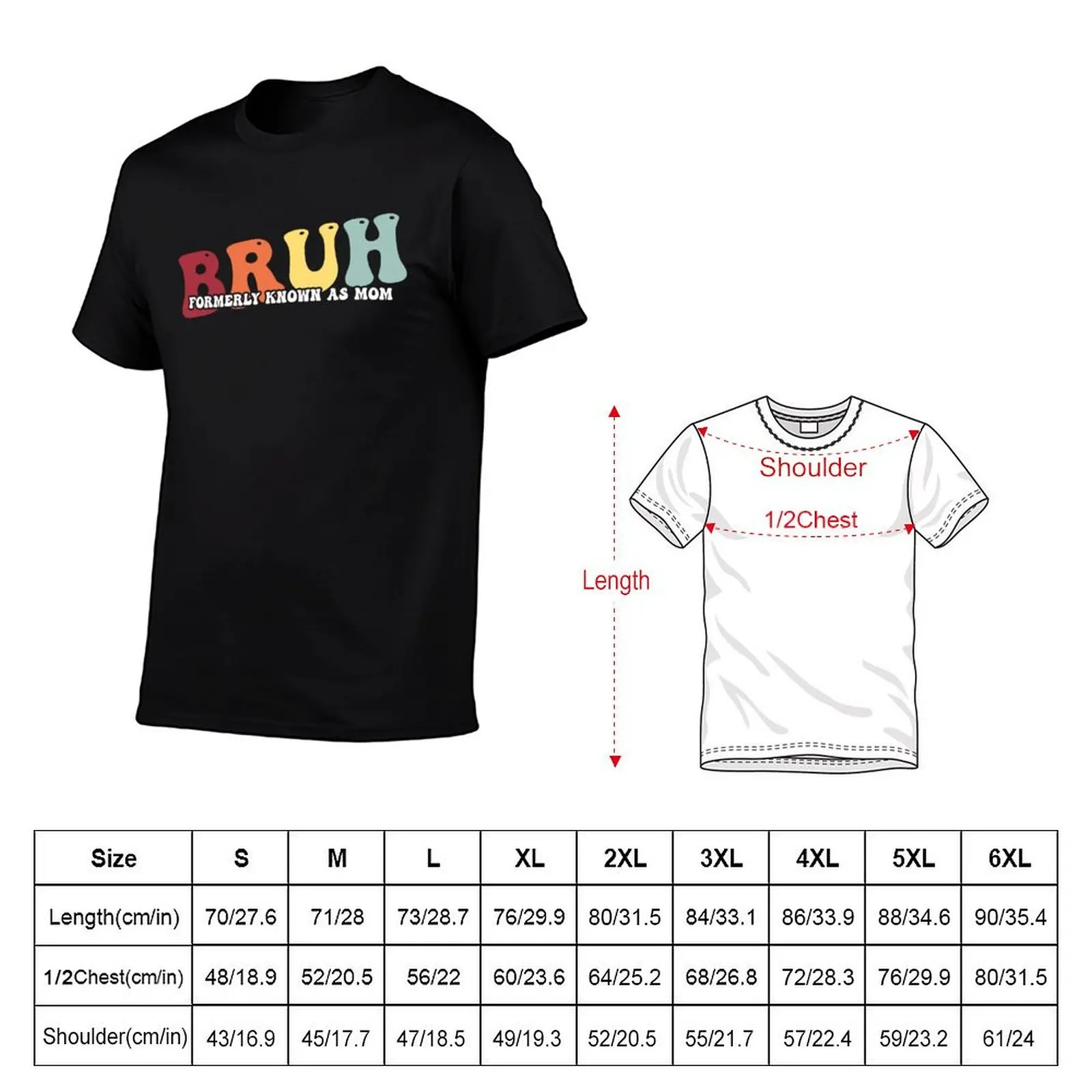 Bruh Formerly Known As Mom Mother's Day Funny Saying Retro T-Shirt anime tshirt blacks tee shirts for men